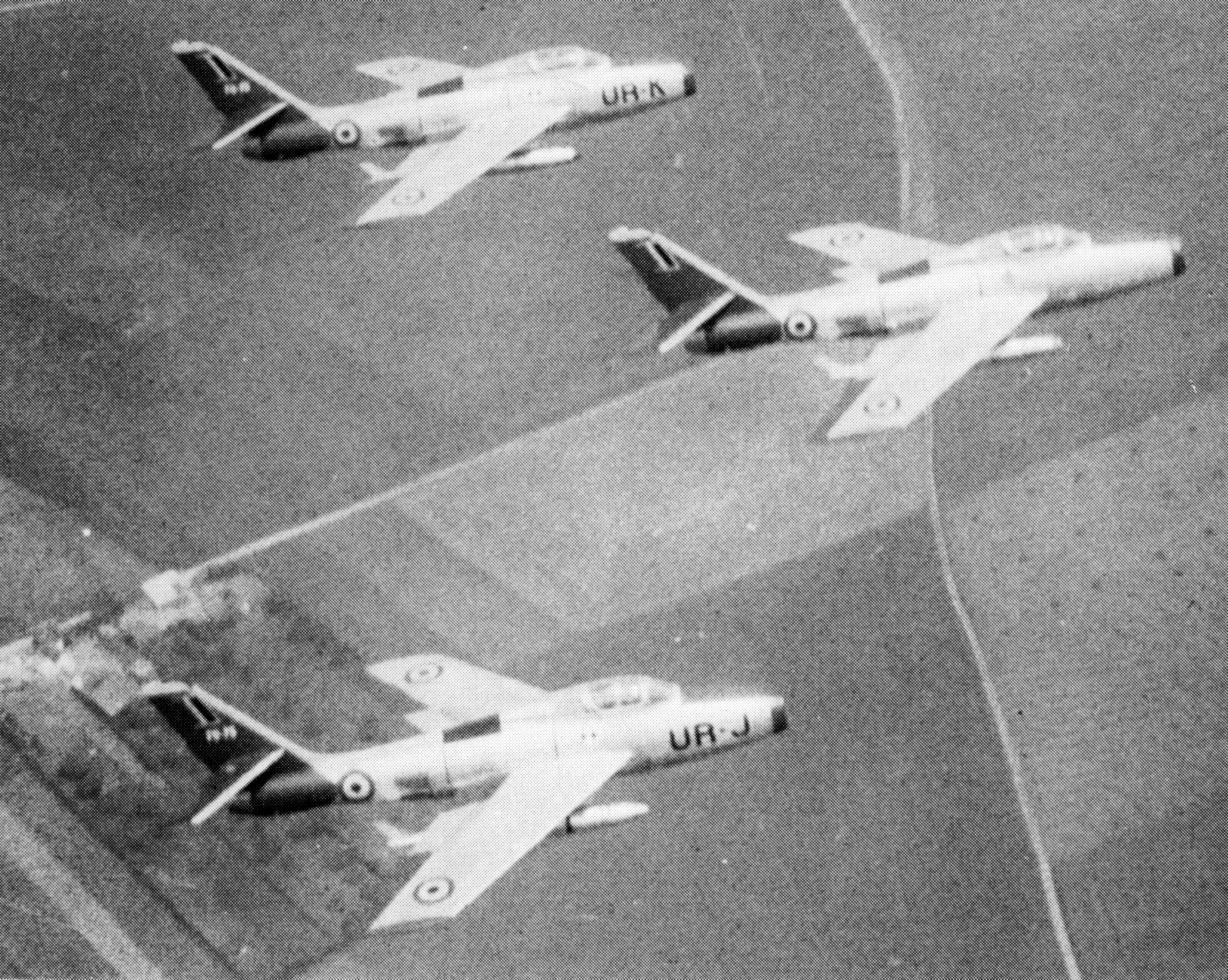 Formation With Day Glo Tail