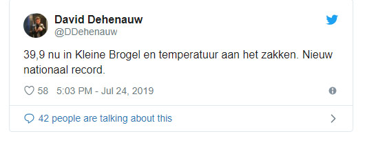 warmstedag 2019 tweet